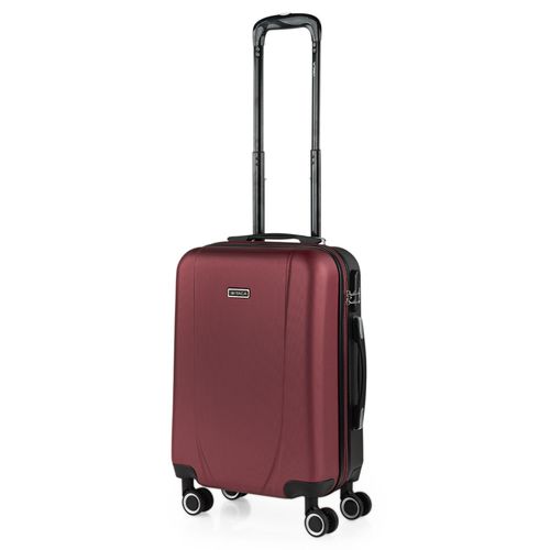 Valise Cabine Rigide Petite 4 Roues Trolley 55 Cm En ABS Texturé. Bagage À Main. Résistant Légère. Poignée 2 Anses Et Cadenas. Low Cost Ryanair. 71150