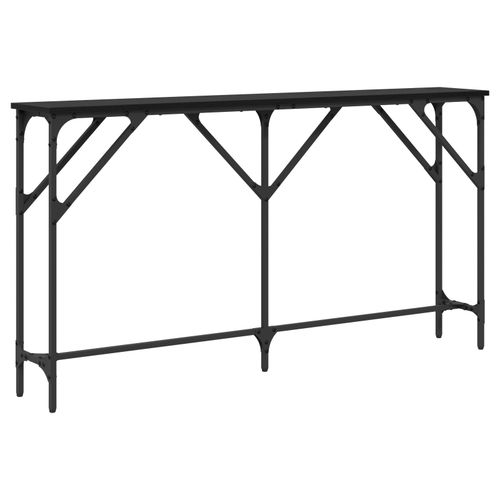 Vidaxl Table Console Chêne Noir 140x23x75 Cm Bois D'ingénierie