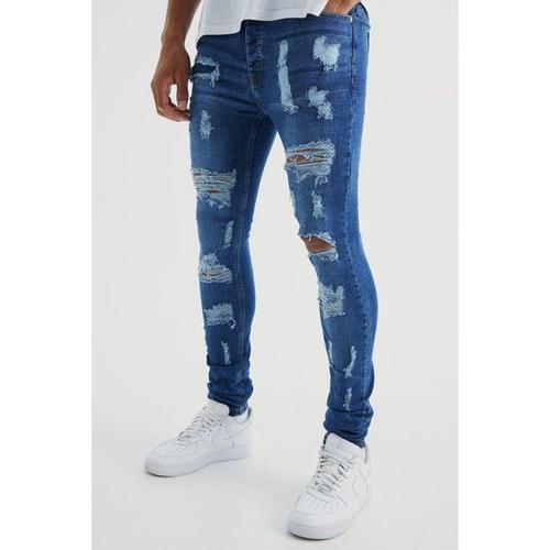 Jeans skinny best sale déchiré homme