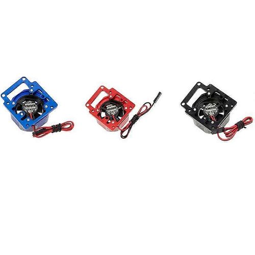 Dissipateur thermique de moteur de ventilateur de refroidissement en métal avec lumière LED pour 1/8 traîneau RC Voitures Mises à niveau Pièces Accessoires, B