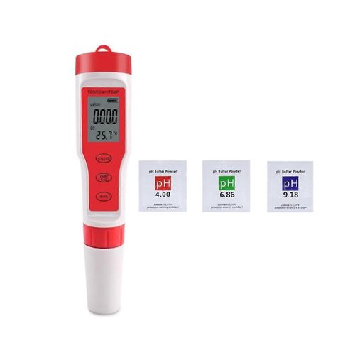 Testeur numérique de moniteur de qualité de l¿eau-PH / TDS / EC / Testeur de moniteur d¿analyse de température pour piscine / eau potable /