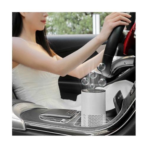 Purificateur d¿air de voiture Purificateur Hepa Filtres Purificateur de bureau USB Rechargeable Portable Filtre à air Diffu