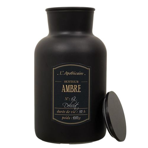 Paris Prix - Bougie Parfumée Vintage "apothicaire" 1000g Ambre