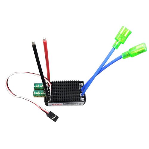 Haute puissance 12V-24V étanche bidirectionnel RC ESC brosse ESC pour RC Voiture et bateau 640A