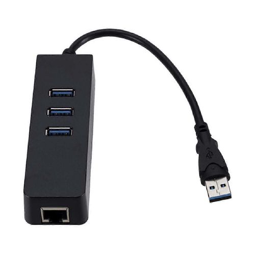 Adaptateur USB3.0 Gigabit Ethernet 3 Ports USB vers Rj45 Carte Réseau Lan pour ordinateur de bureau