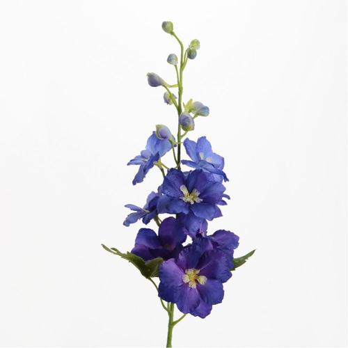 Tige de delphinium bleu foncé artificielle 66 cm