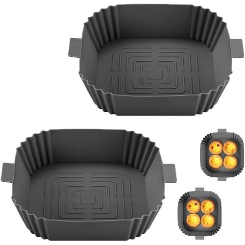 Hilewa Accessoire Air Fryer, 2Paquet Moule Air Fryer, Moule Silicon...
