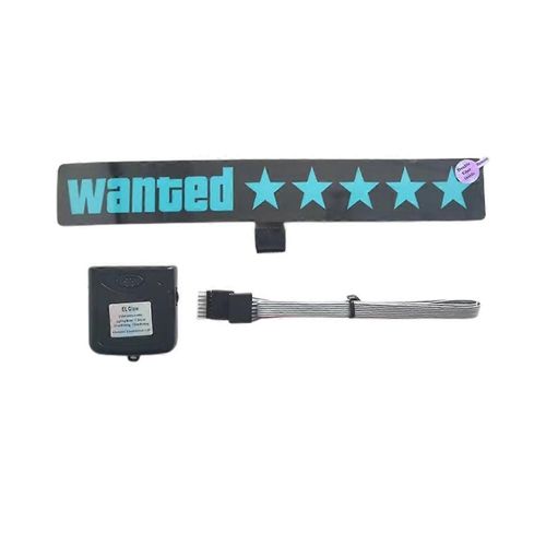 Autocollants De Fenêtre De Signe De Led De Voiture De Pare-Brise Électriques Pour Accessoires De Panneau Lumineux Jdm - Lumière Bleue
