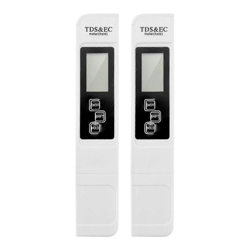 TDS Meter Testeur d¿eau numérique Testeur de PH numérique 0-14 0-9990ppm TDS amp;EC LCD Pureté de l¿eau PPM Filtre d¿aquarium