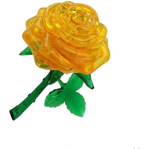 Jouets pour enfants, Belle fleur de rose 3d Cristal Diy Puzzle Puzzle Gadget cadeau
