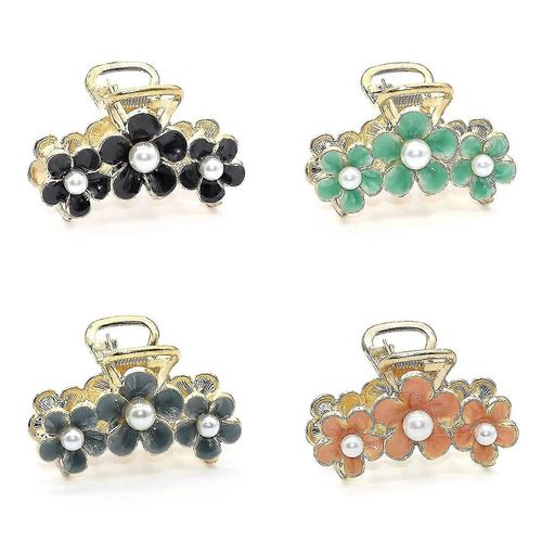 4 Pack Metal Hair Claw Clips Perle Hair Clips 2 Pouces Medium Clips