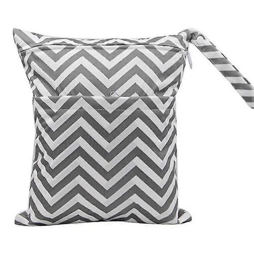 Sac Humide, Sac Étanche Humide Sec Lavable En Tissu Sec Humide Sacs À Couches Avec Double Fermeture À Glissière Organe De Garderie