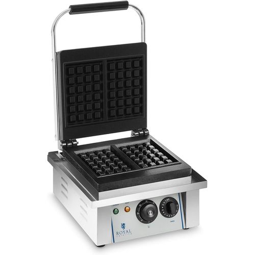 YEMAESRE-Gaufrier Machine À Gaufres Carré Rcwm-2000-E (37X32X50Cm, 2.000 W, Gauffre 10 X 17 Cm, Minuterie Jusqu'À 15 Min, Fonte Et Emaille)