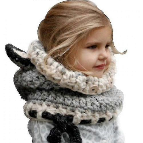 Foulard Earmuffs Creative Hooded Gifts Wool Knitted Shawl Warm