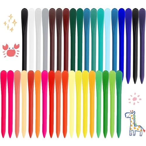 36 couleurs Crayon de Couleurs Enfants,Crayons bebe Crayons triangulaires  pour bébés, Crayons en Cire Organique pour Enfants, crayons lavables Et  Sûrs pour Les Tout-Petits