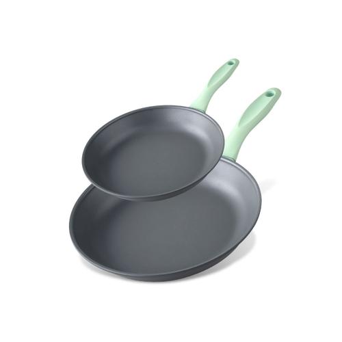 Fackelmann 9903750 Lot De 2 Poêles À Frire 24 Cm Et 28 Cm, Poele De Cuisine, Poele À Induction, Poêle À Frire, Poêles De Cuisine, Aluminium Recyclé, 24 Cm Et 28 Cm