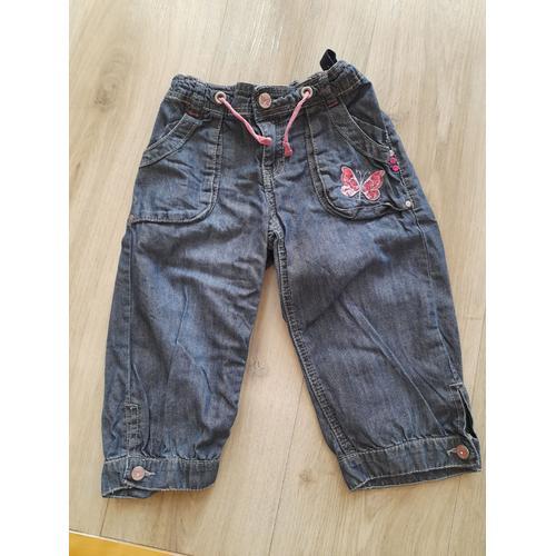 Pantacourt Jean Fille 9 Ans Vynil Fraise