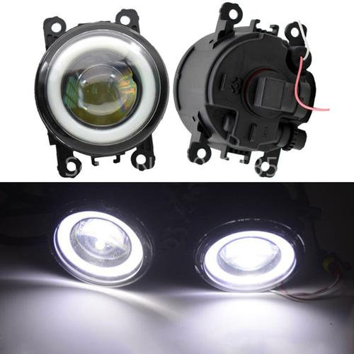 Phare Antibrouillard Led Angel Eye Avec Anneau Halo, Pare-Chocs Avant, Assemblage, Renault Megane 2 Ii 3 Iii 2002-2015, H11, 12v, 2 Pièces