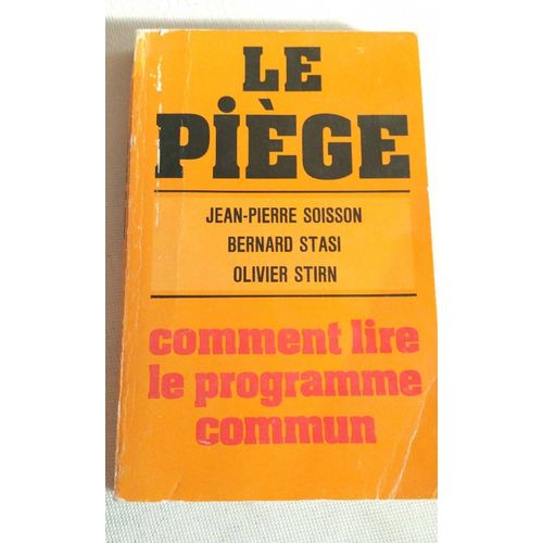Le Piège Comment Lire Le Programme Commun