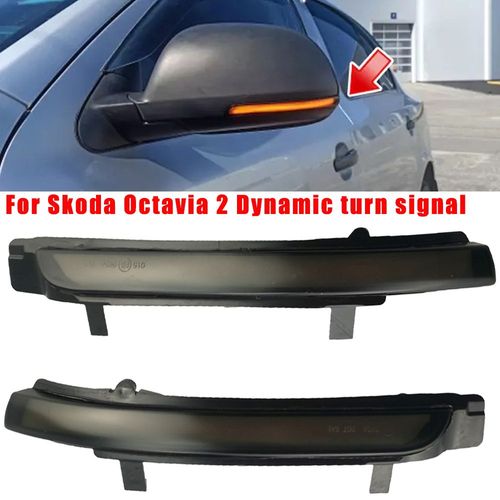 Clignotant Pour Skoda Octavia 2009 ? 2013 Et Superb 2008, Indicateur De Direction Dynamique Avec Rétroviseur