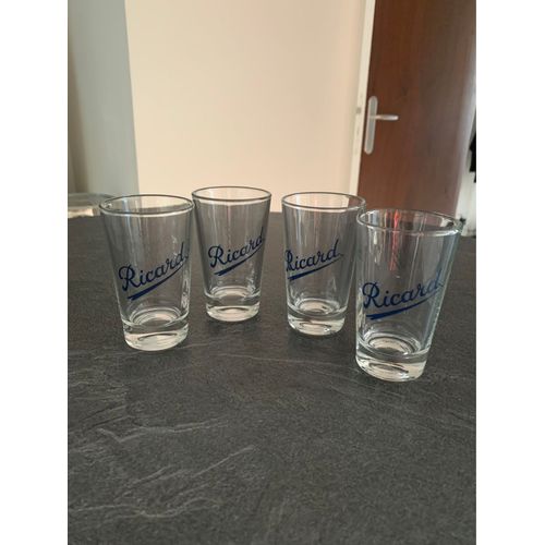 Lot De 4 Verres Ricard 