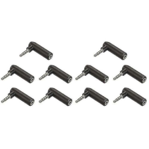 Adaptateur audio 10 Pcs, adaptateur jack mâle vers femelle plaqué or 3,5 mm