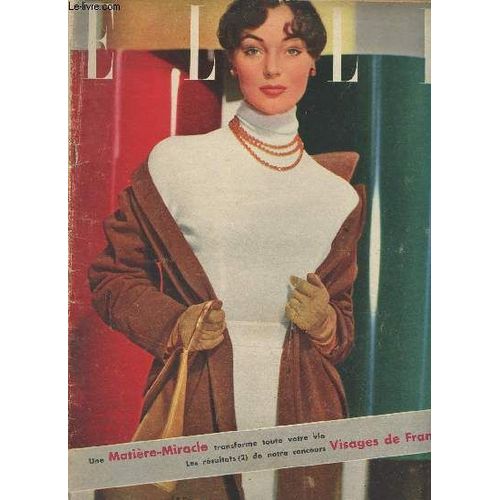 Elle N°476 24 Janv. 1955 - Une Grande Étoile Se Lève : Sophia Loren - A Tokyo, Ahtènes, Washington, Elles Seront Les Premières Dames De France - La Mode Est À La Guitare - Savez-Vous Que Vous Vivez À(...)