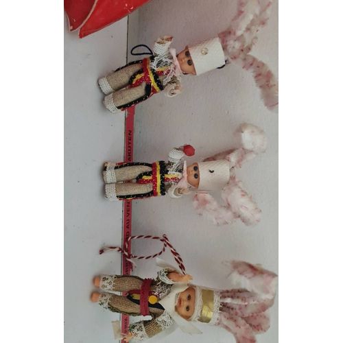 Poupee Gille De Binche Belgique Folklore Mardi Gras Costume Traditionnel 12 Cm