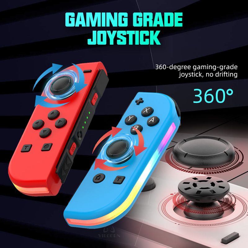 Paire De Contrleurs Manettes Sans Fil Compatibles Nintendo ... - 3