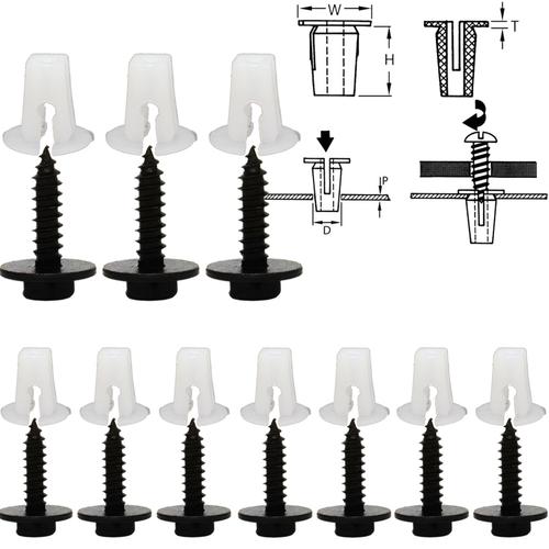 10kit D'insert Intérieur Extérieur, Avant, Arrière, Gauche, Droite, Écrou Extensible, Clip À Vis, Support D'oeillet, Garniture De Corps De Pare-Brise Pour Universel