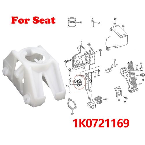 Pédale De Frein Booster Réinitialisation Mount Support, Invite Ket, Seat Alhambra Altea 5erian Ibiza Brosv Iv Valentine 1erian 1870 Mk2 Brosiii Cordoba 6inj