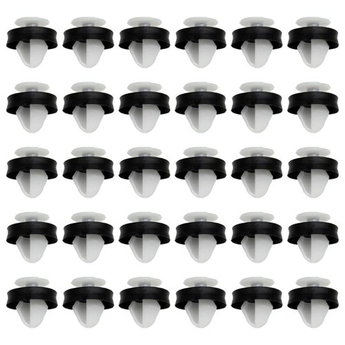Clips De Garniture De Moulage En Plastique Intérieur Avant Et Arrière, Panneau De Carte De Porte, Anneau D'étanchéité En Caoutchouc, Pare-Chocs, Renault Clio Iii, Renault Captur I, 30x, 50x