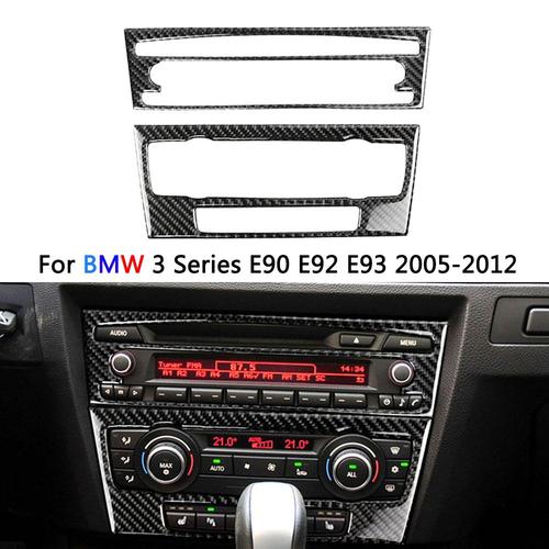 Décoration Intérieure De Voiture En Fibre De Carbone, Console Centrale, Autocollant De Panneau Cd, Accessoires De Garniture, Bmw Série 3, E90, E92, E93, 2005-2012