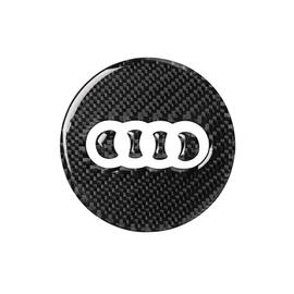 Décoration d'autocollant de garniture de couverture d'anneau de volant  automatique de voiture pour Audi (