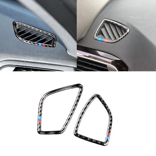 Garniture De Ventilation Intérieure En Fibre De Carbone, Autocollant De Panneau Prada, Pour Bmw Série 3 4 F30 F33 2013-2018, Accessoires De Moulures Intérieures