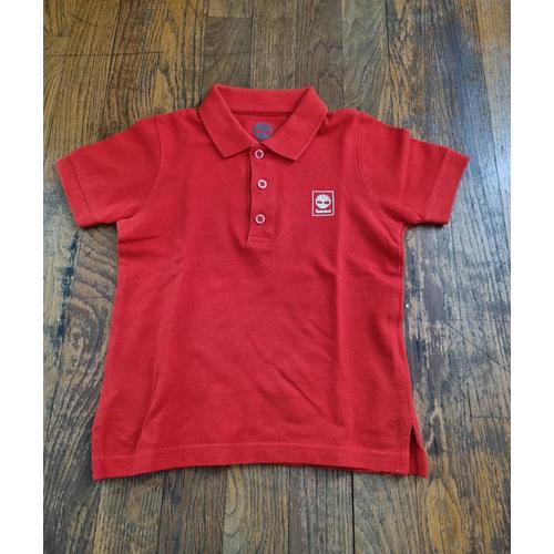 Polo Manche Courte Timberland Rouge Taille 5ans