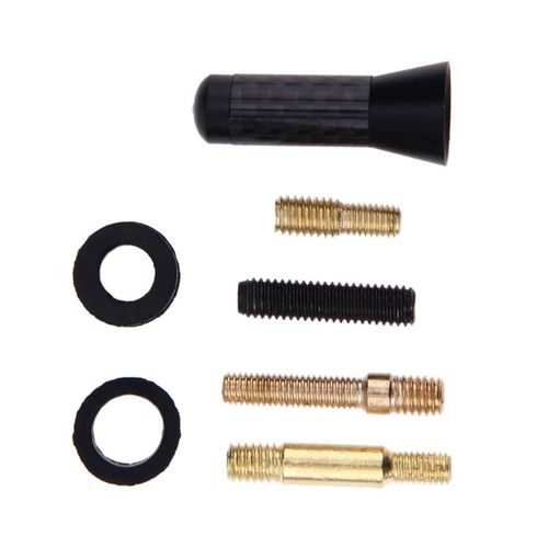 Antenne Universelle De 3.5cm Pour Auto Fm | Toit Court, Noire, Petite Antenne D'autoradio En Fiber De Carbone, Accessoires De Voiture, Style De Voiture
