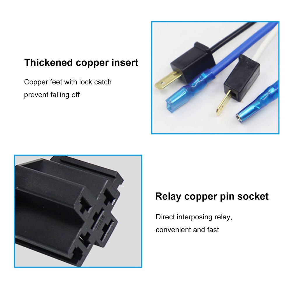 Relais De Câble De Klaxon Universel 12V, Pour Montage Sur Calandre, Klaxon De Tonalité De Souffle, Kit De Faisceau De Câblage De Fil De Klaxon De Moto, Fusible De Relais De Camion De Voiture