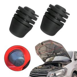 Accessoires De Voiture En Caoutchouc Pour La Plupart Des Modèles Vw Et Skvocation, Pare-Chocs De Voiture, Capot, Capot, Couvercle, Arrêt, Hayon, Coussin, Planche, Script, Noir, 2 Pièces