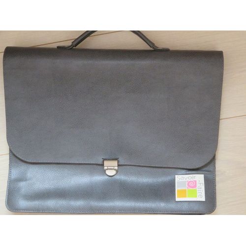 sacoche Tupperware en simili cuir gris