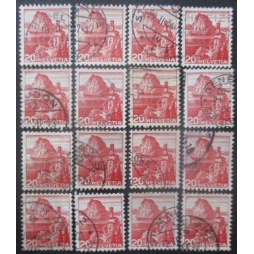 Suisse N°312 X 16 Oblitéré