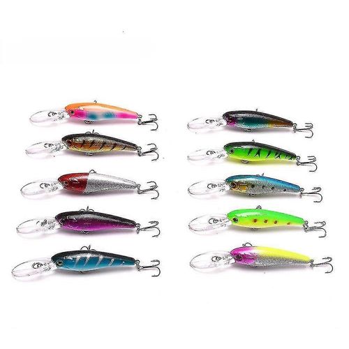 9cm / 7.5g Longue Langue Roadrunner Minnow Faux Leurres Hard Baits Crossbait Bionic Roadrunners