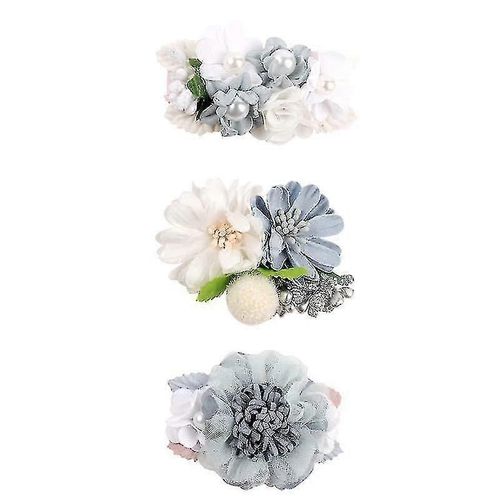 Simulation Flower Hair Clips Girls Hair Accessories (Section D) 3 Piecesbd