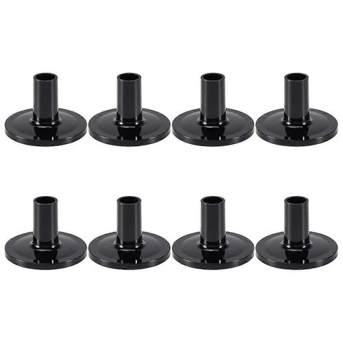 8 Pcs Cymbale Manches 8pcs 37x26mm Noir Tambour Cymbale Manches Remplacement Pour Étagère Batterie Kit