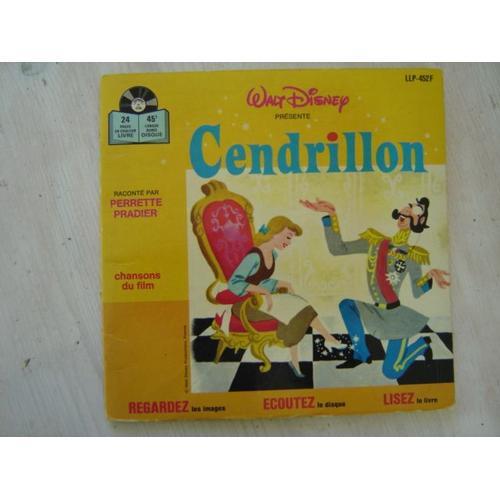 Livre 24 Pages Sans Disque/ Walt Disney " Cendrillon" *Adés 1982