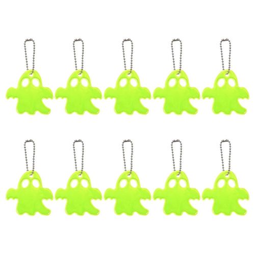 10 Pcs Jouets En Vrac Enfants Nuit Escalade Réflecteur Porte-Clés Fantôme Charme Lumière Suspendu Fantôme Téléphone Portable Pendentif