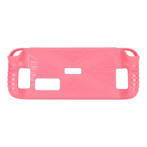 Étui De Protection De Console De Jeu Épaissi Antichoc Protection Complète Console De Jeu Tpu Couverture Souple Pour Steam Deck Rose