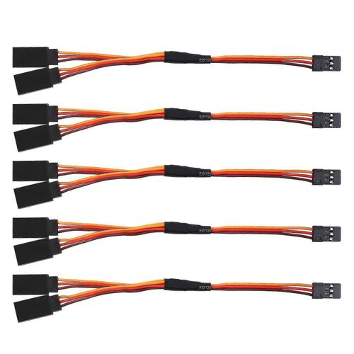 5pcs 150mm Y Type Extension de ligne étendue Câble de fil de plomb pour Futaba Jr Y Harnais Lead Extension (haoyi