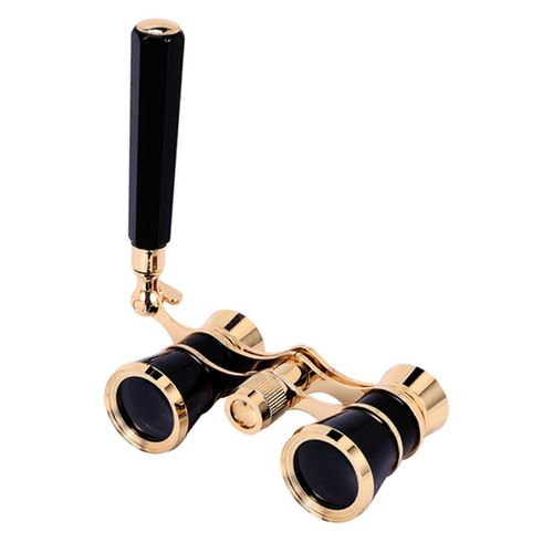 Noir 3X25 Opéra Jumelles Enduit Lentille Télescope Opéra Lunettes Enduit Théâtre Verre Dame Verre Main