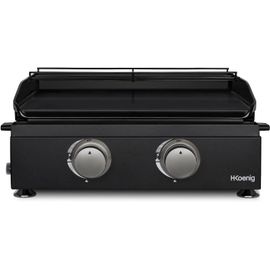 PLANCHA PLX1022 AU GAZ 2 BRÛLEURS U ACIER INOXYDABLE, PLAQUE CUISSON FONTE ÉMAILLÉE, ALIMENTATION GAZ PROPANE OU BUTANE, RÉPARTITION HOMOGÈNE DE LA CHALEUR, TEMPÉRATURE RÉGLABLE JU[GAU621193]